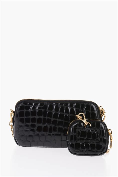 miu miu crocodile bag|Black Crocodile Leather Pouch .